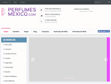 Tablet Screenshot of perfumesmexico.com
